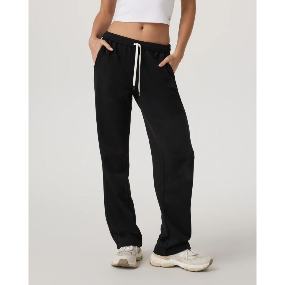 Vuori NWT Sedona Straight Leg Sweatpants High Rise Drawstring Black Large Flawed